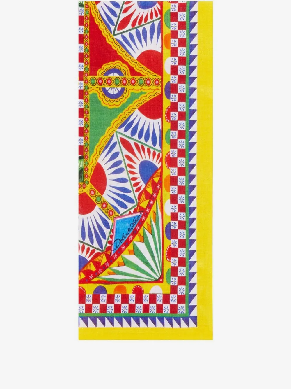 Dolce & Gabbana set of two linen napkins | Yellow | Image 1