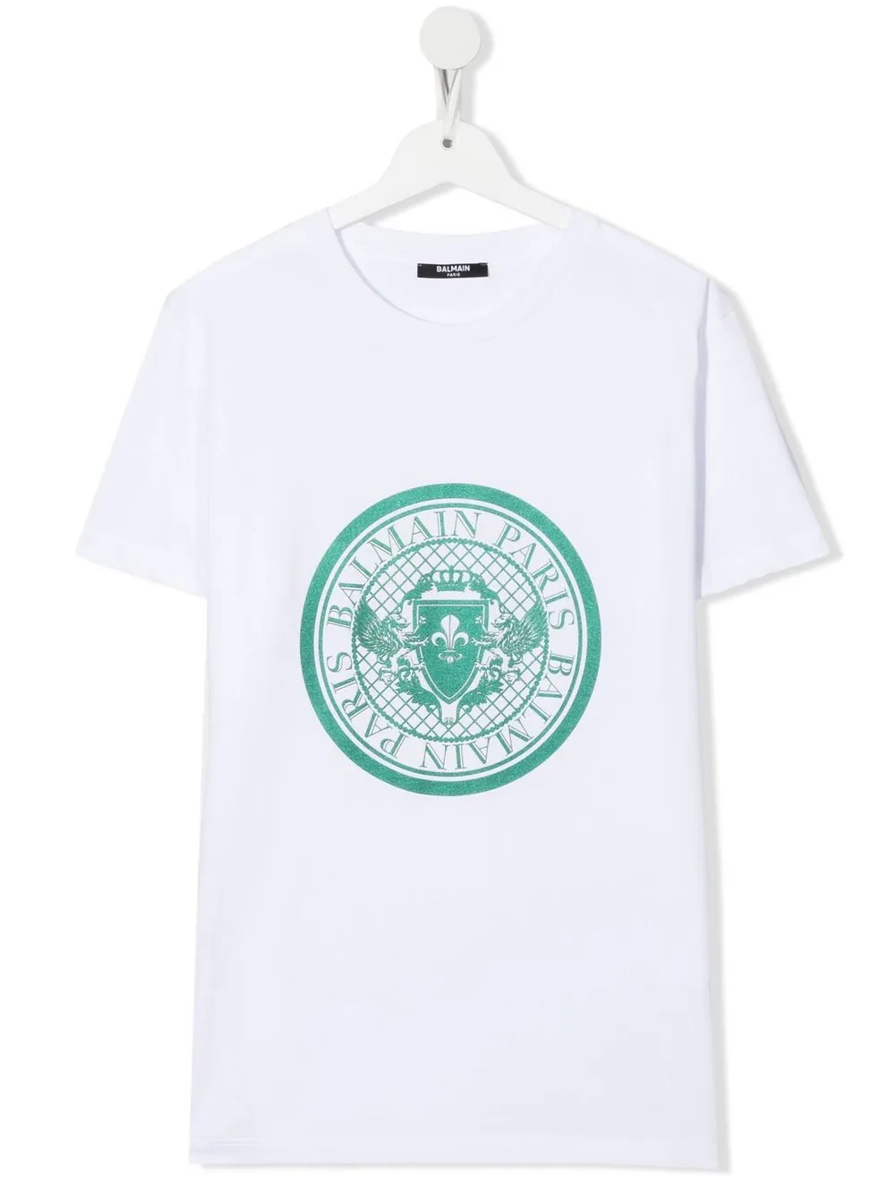 

Balmain Kids TEEN logo-print short-sleeve T-shirt - White