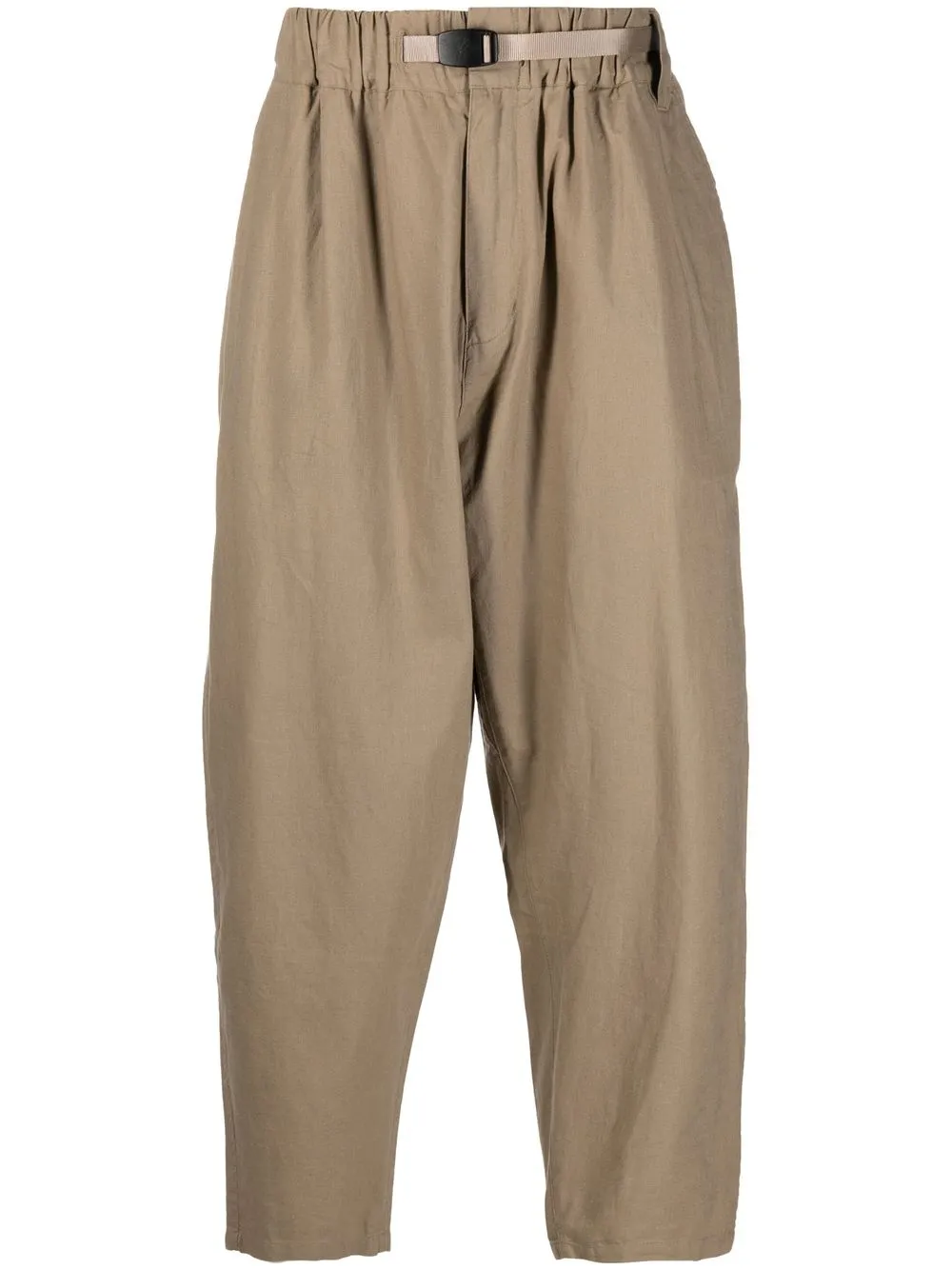 

White Mountaineering drop-crotch tapered-leg trouser - Neutrals