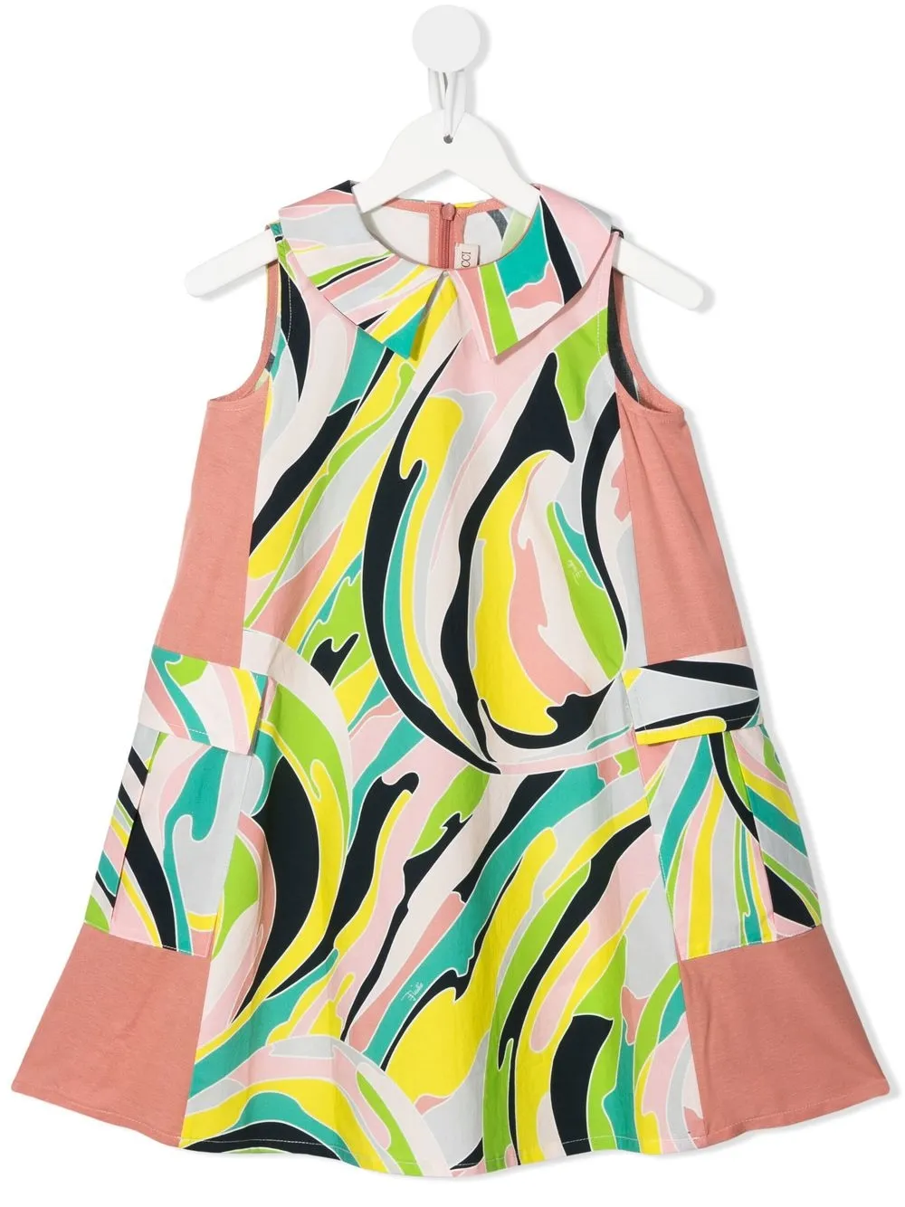 

PUCCI Junior vestido con estampado gráfico - Rosado