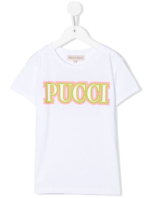 Emilio Pucci Junior logo-print short-sleeve T-shirt