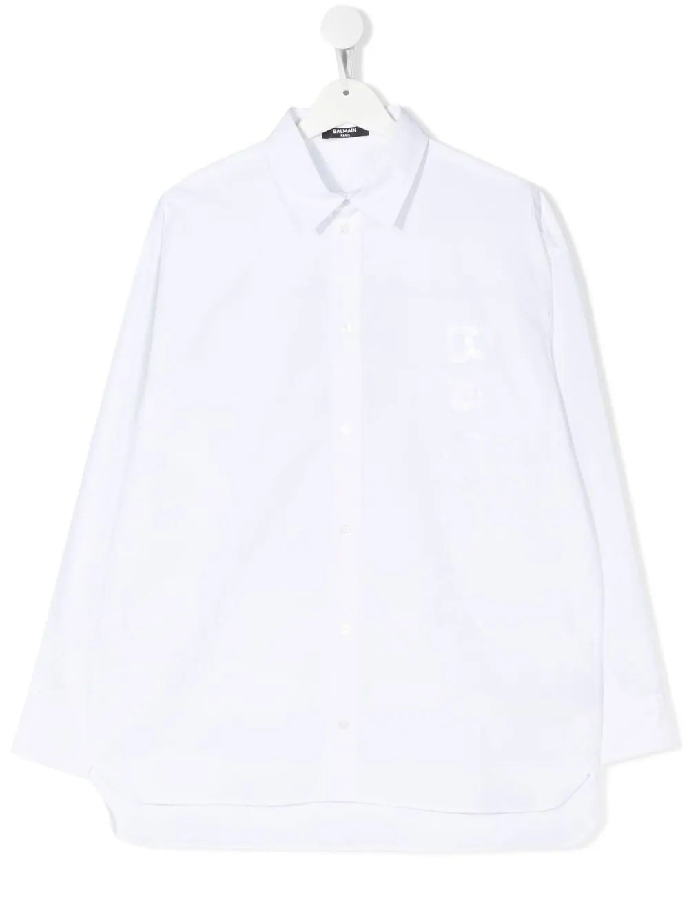 

Balmain Kids TEEN logo-print shirt - White