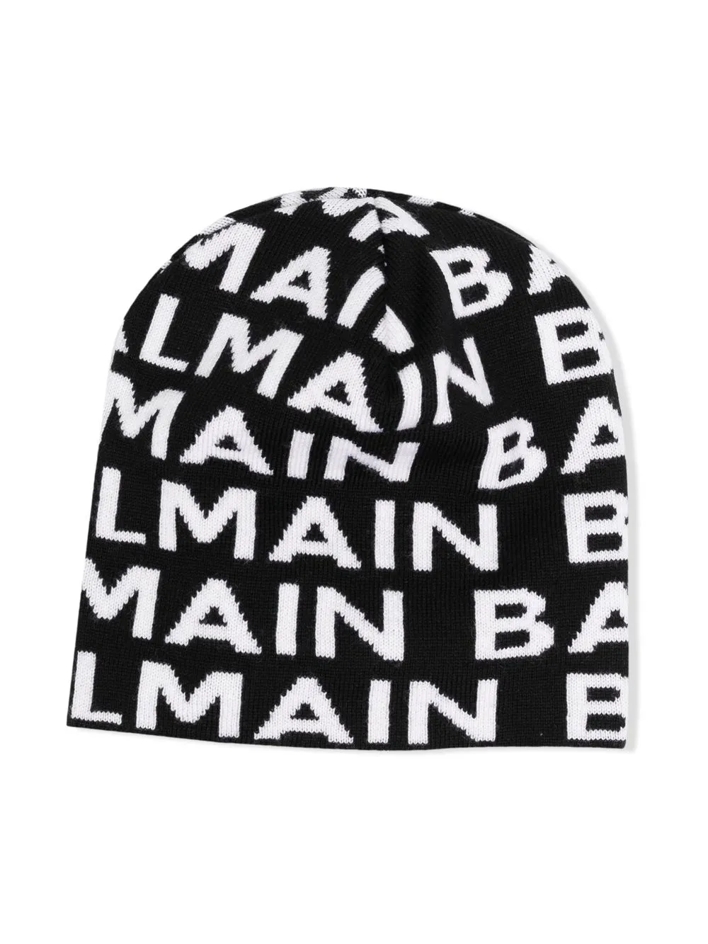 

Balmain Kids logo-print beanie - Black