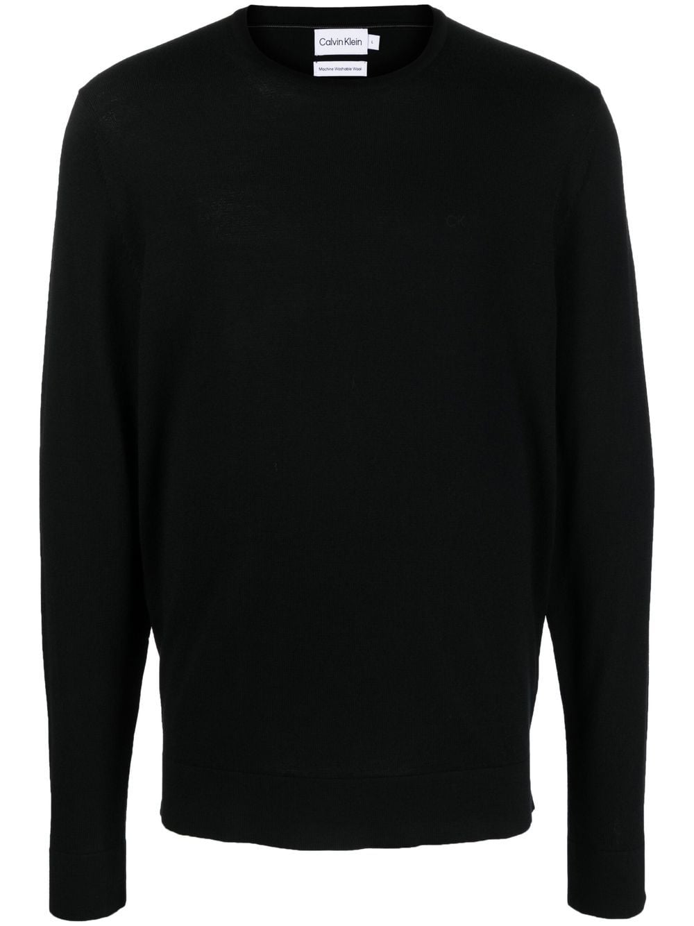 Image 1 of Calvin Klein round-neck knit jumper