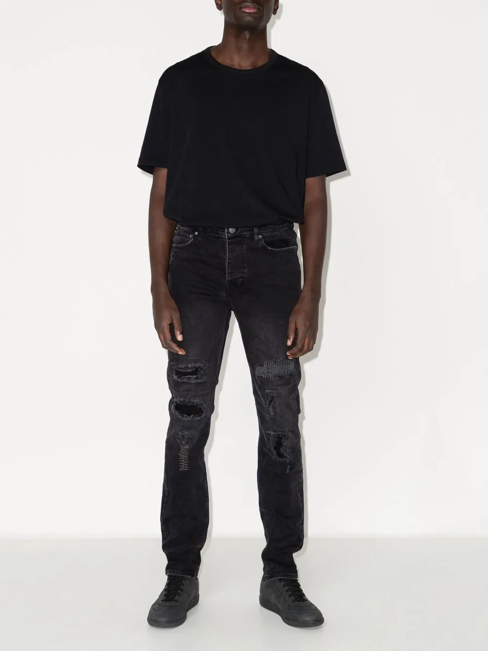  Ksubi Gerade Ether Skinny Jeans   Schwarz 