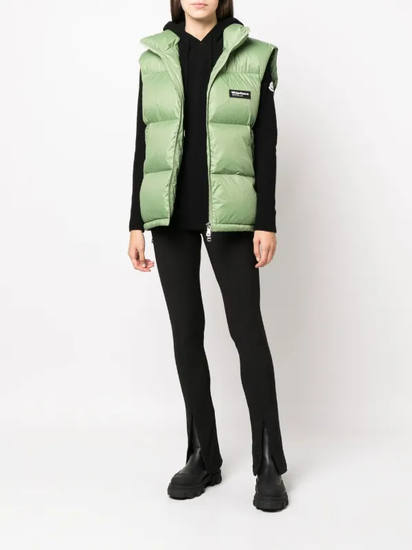 White:Space パデッドジップアップ ベスト | グリーン | FARFETCH JP