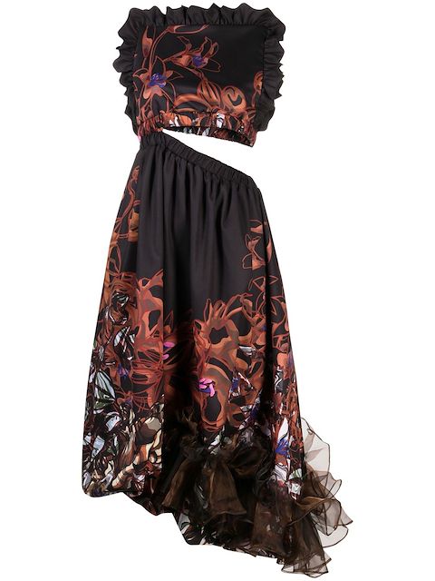 Kika Vargas Ramya ruffle-trim dress