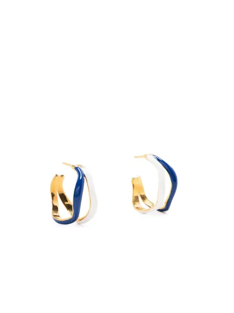 Joanna Laura Constantine double-wave two-tone earrings