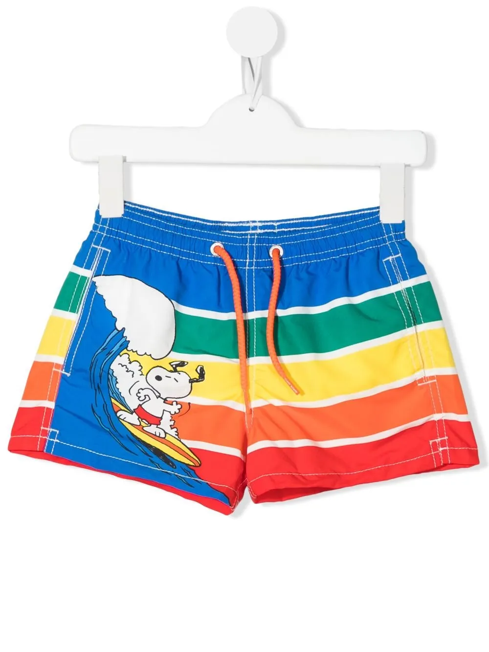 

MC2 Saint Barth Kids shorts de playa con estampado Haiti Snoopy - Azul