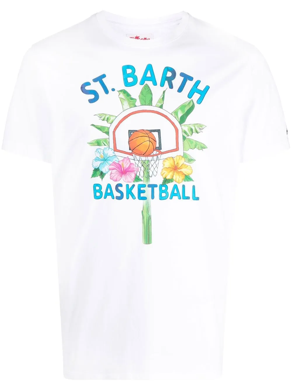 

MC2 Saint Barth playera Basketball con estampado gráfico - Blanco