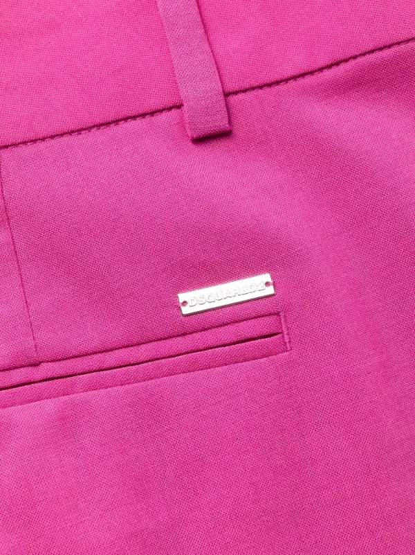 パンツ DSQUARED2 Woman Pants Pink S72KA1149S54788 224 Dsquared2 Women's Bright Pink Flat Front Pants US M IT 42 | eBay