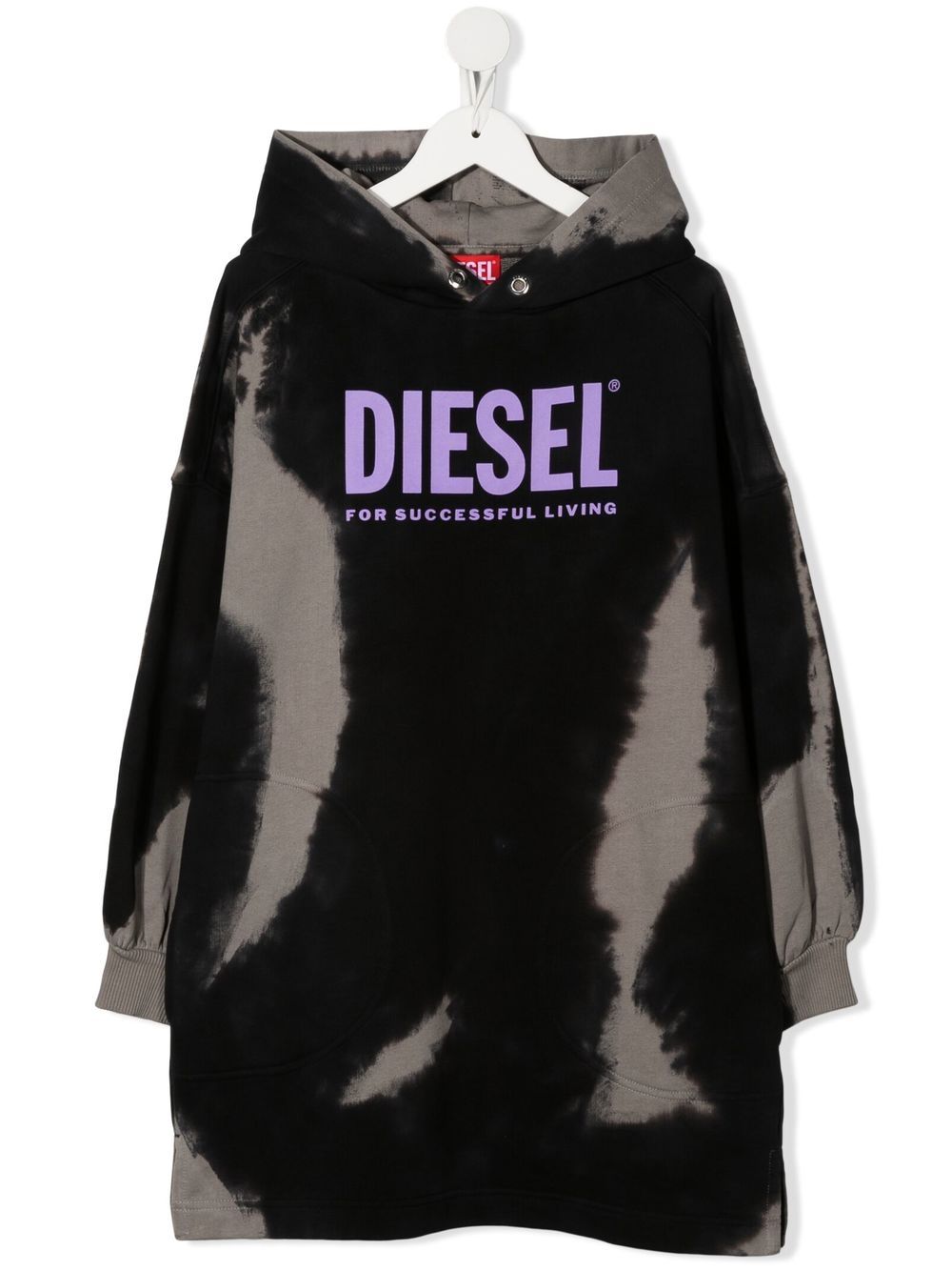 

Diesel Kids vestido estilo sudadera con logo estampado - K90C