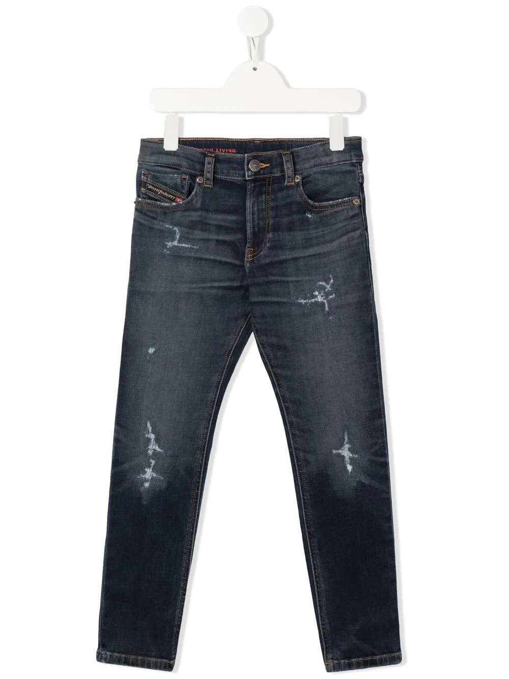 

Diesel Kids skinny jeans con efecto envejecido - K01