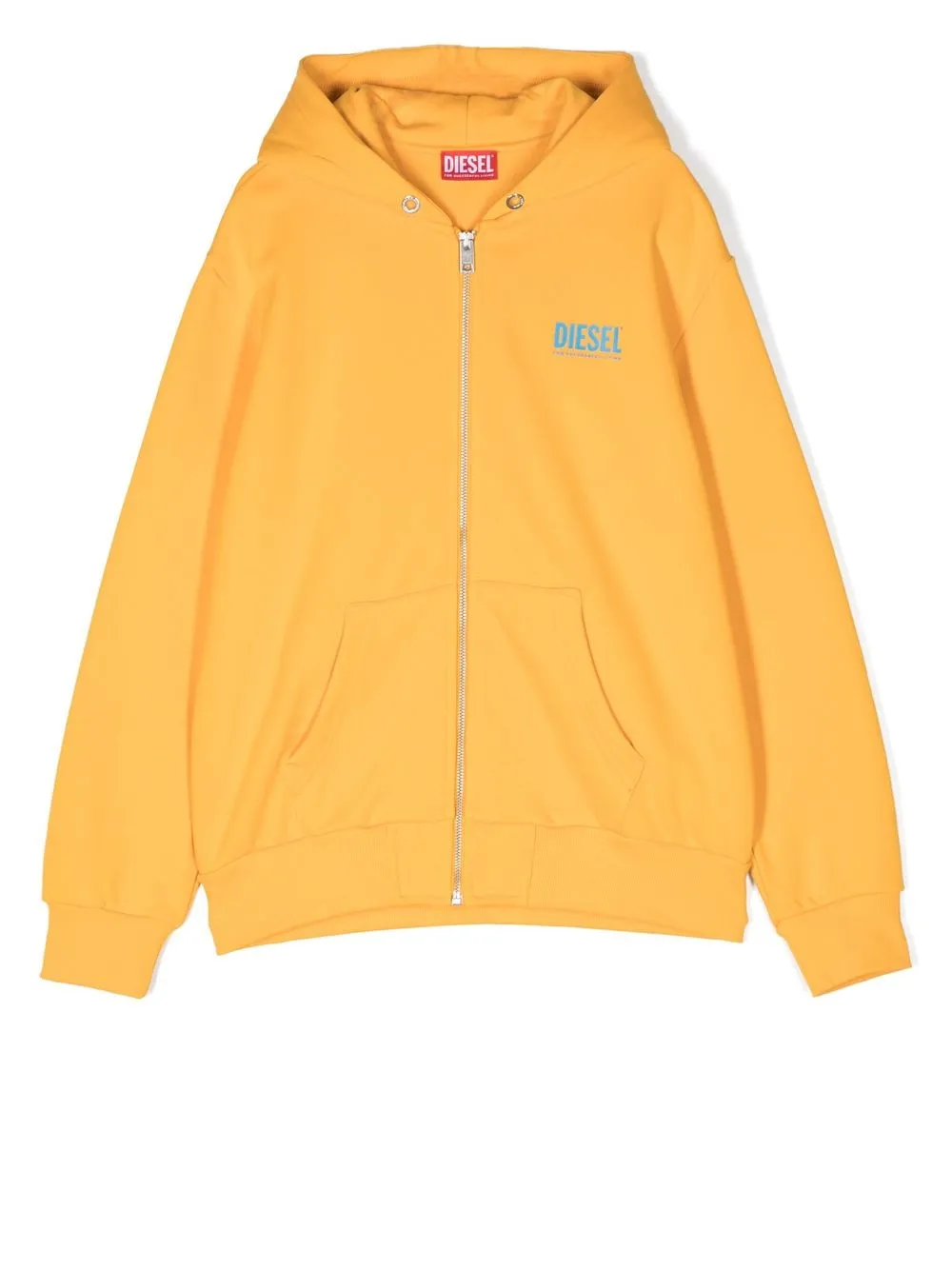 

Diesel Kids TEEN logo-print zip-up hoodie - Yellow