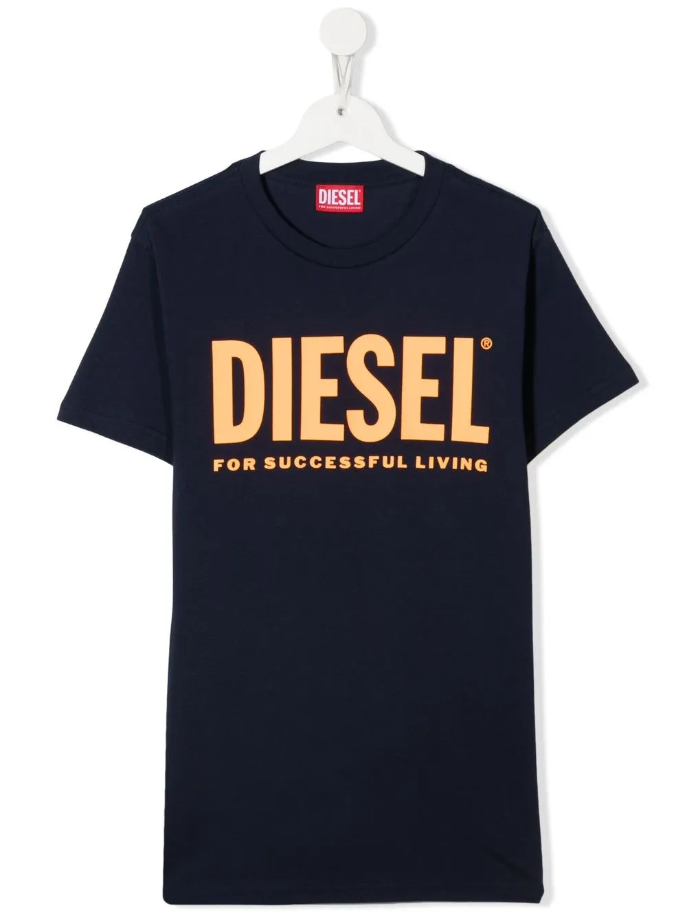 

Diesel Kids logo-print detail T-shirt - Blue