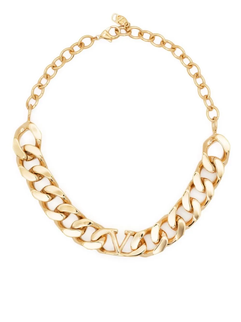 

Valentino Garavani collar de cadena VLogo - Dorado