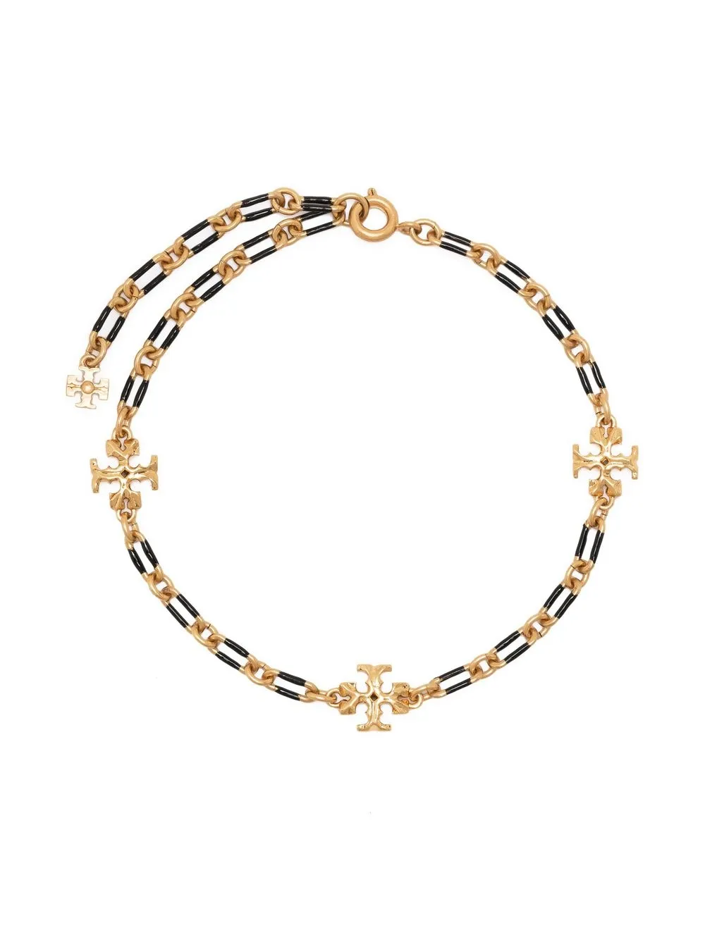 

Tory Burch pulsera de cadena con doble T - Dorado