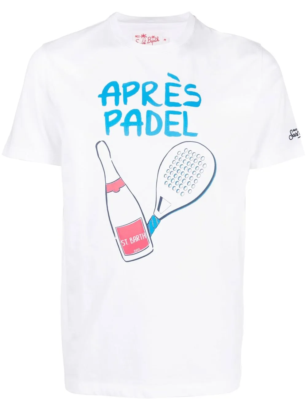 

MC2 Saint Barth playera Champadel con estampado gráfico - Blanco