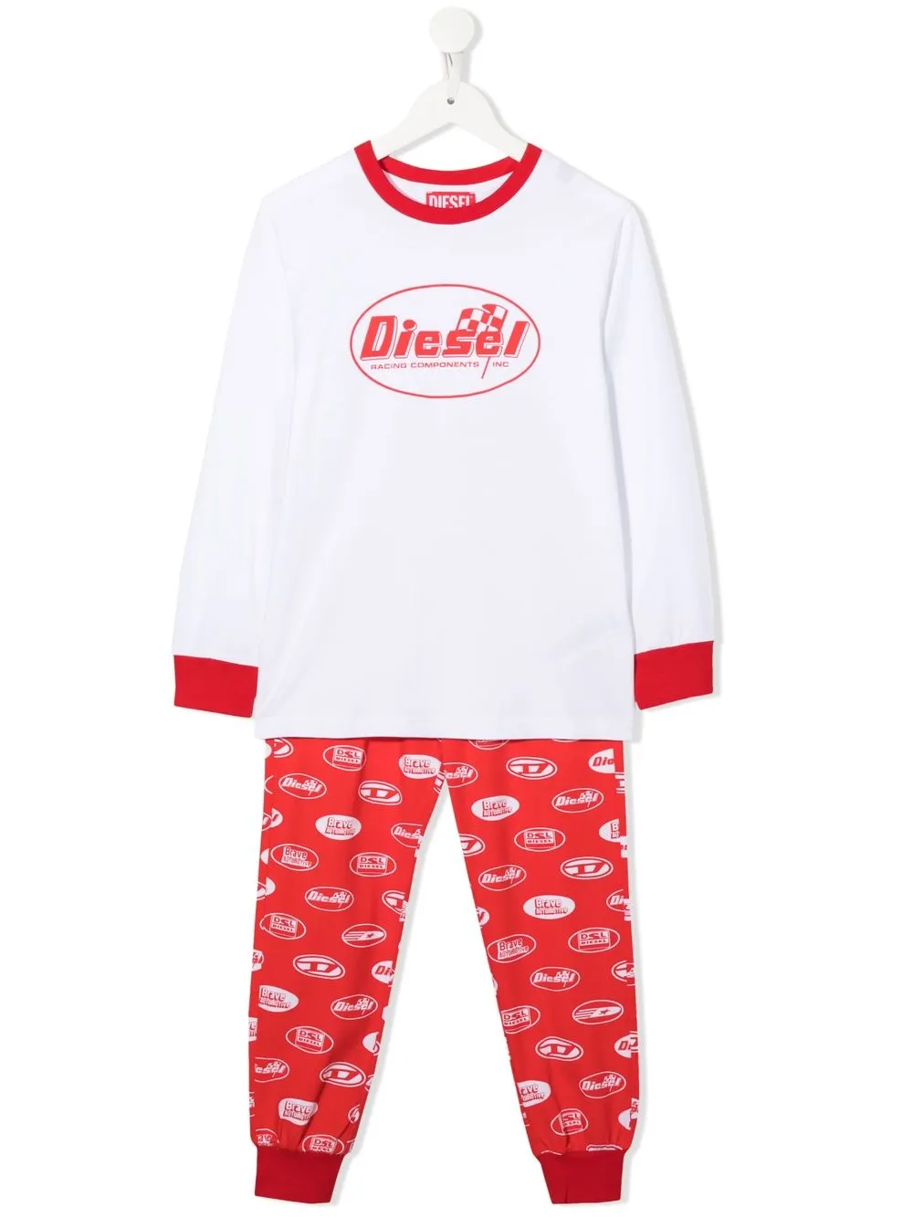 

Diesel Kids TEEN logo-print pyjama set - White
