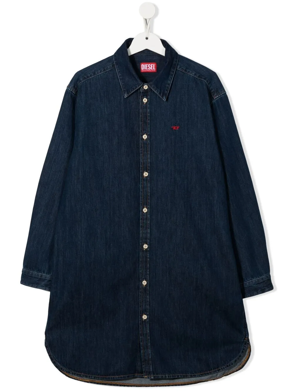 

Diesel Kids vestido de mezclilla con botones - Azul