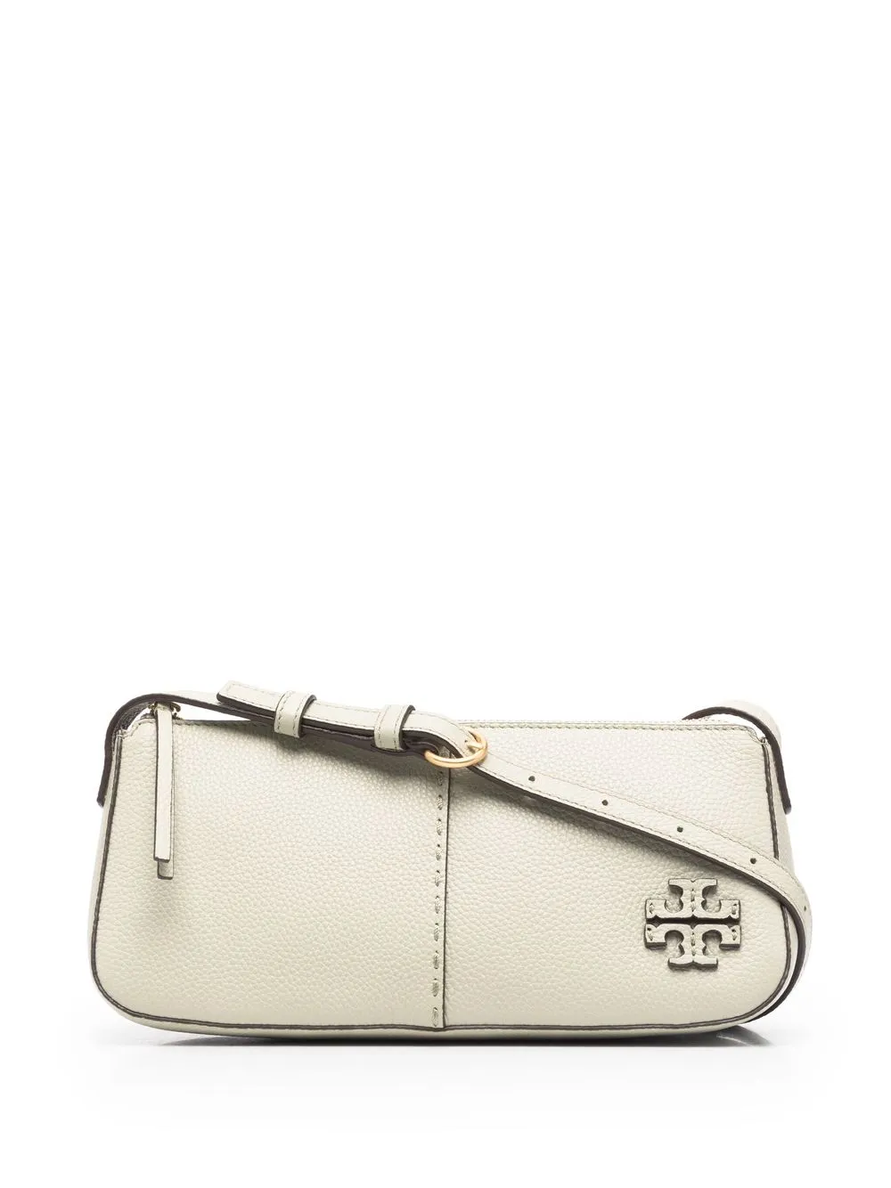 

Tory Burch tote con placa del logo - Verde