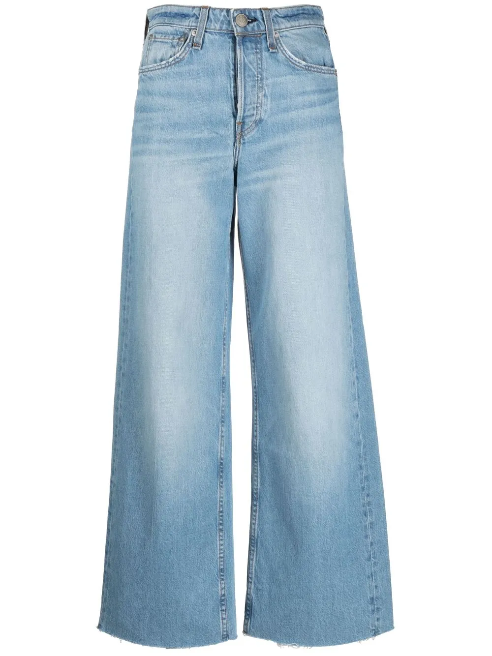 

Rag & Bone jeans anchos con tiro alto - Azul