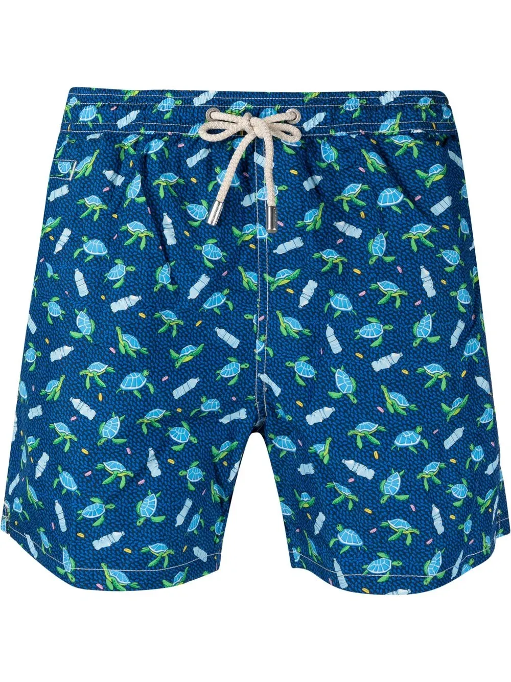 

MC2 Saint Barth shorts de playa con estampado gráfico - Azul