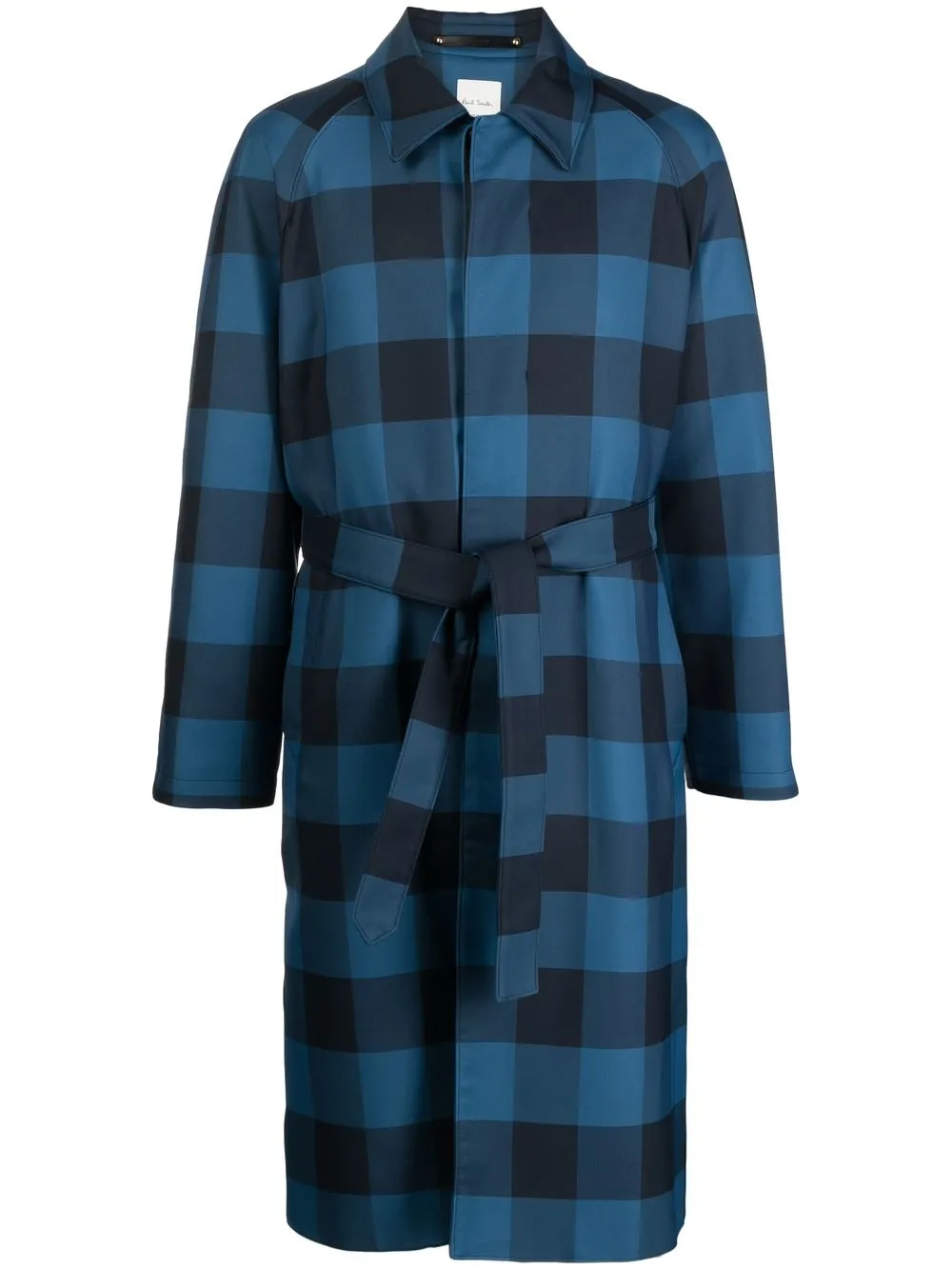 

Paul Smith buttoned checked jacket - Blue