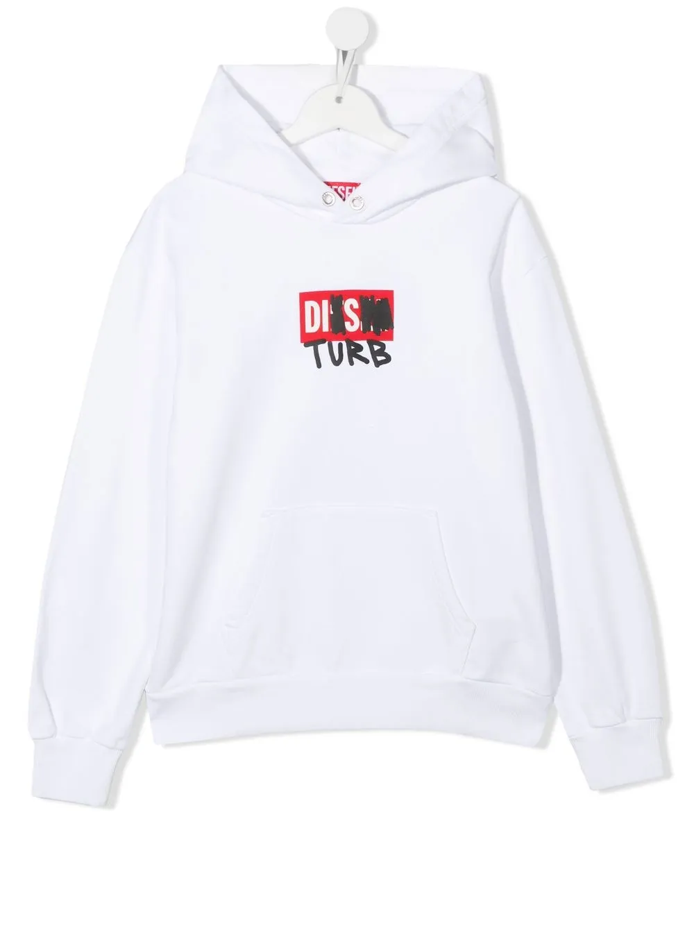 

Diesel Kids hoodie con estampado gráfico - Blanco