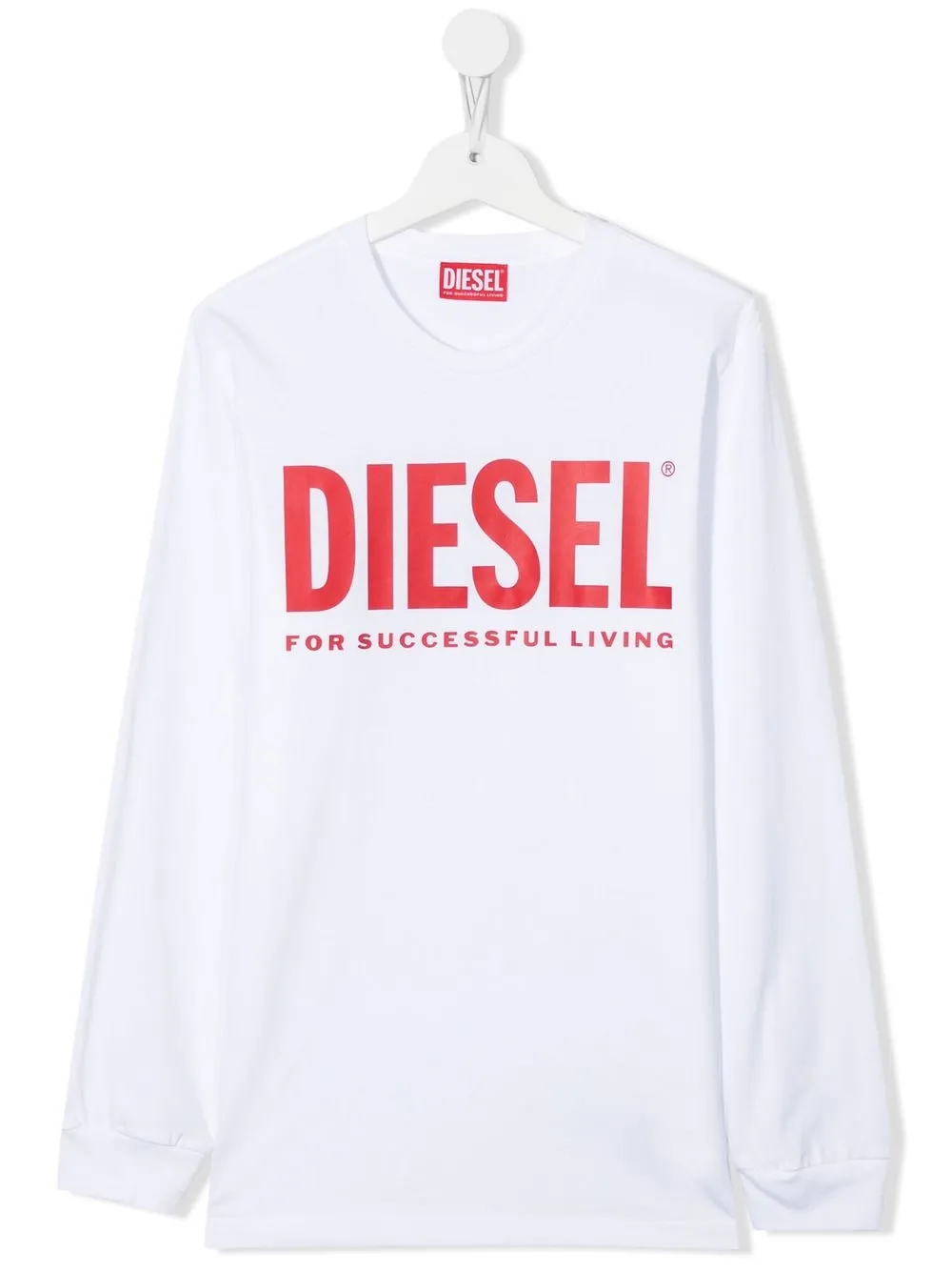 

Diesel Kids playera con logo estampado - Blanco