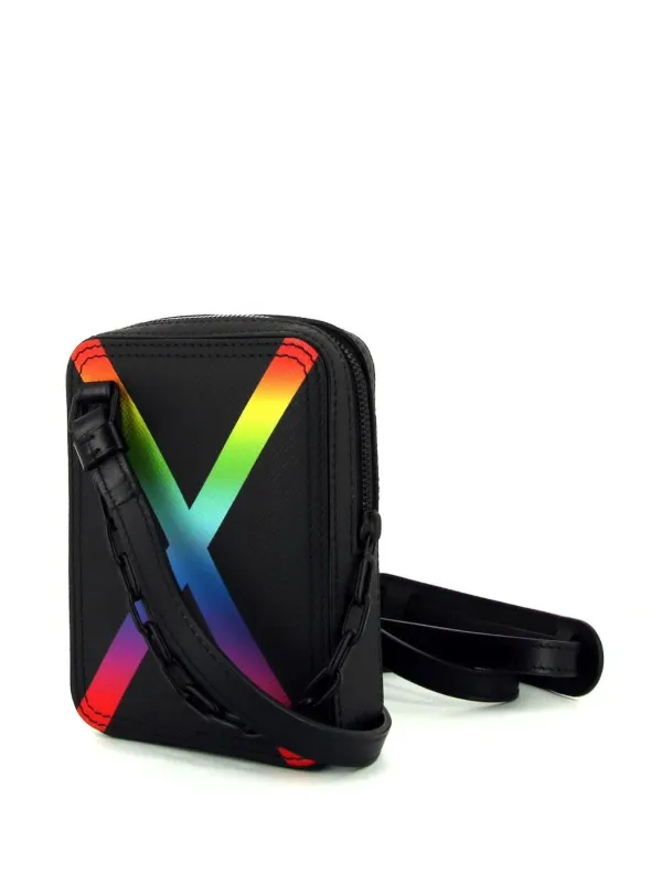 Louis Vuitton Pre-owned Danube Rainbow Messenger Bag - Black