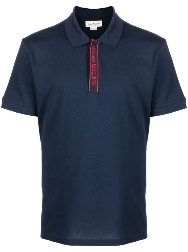 Alexander McQueen logo-tape Polo Shirt 