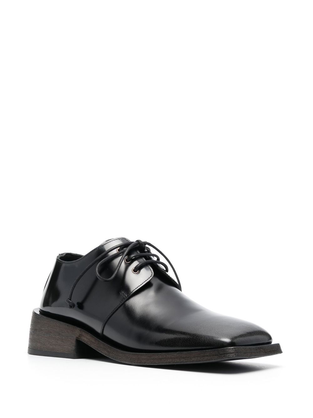 Marsèll Oxford schoenen met vierkante neus - Zwart