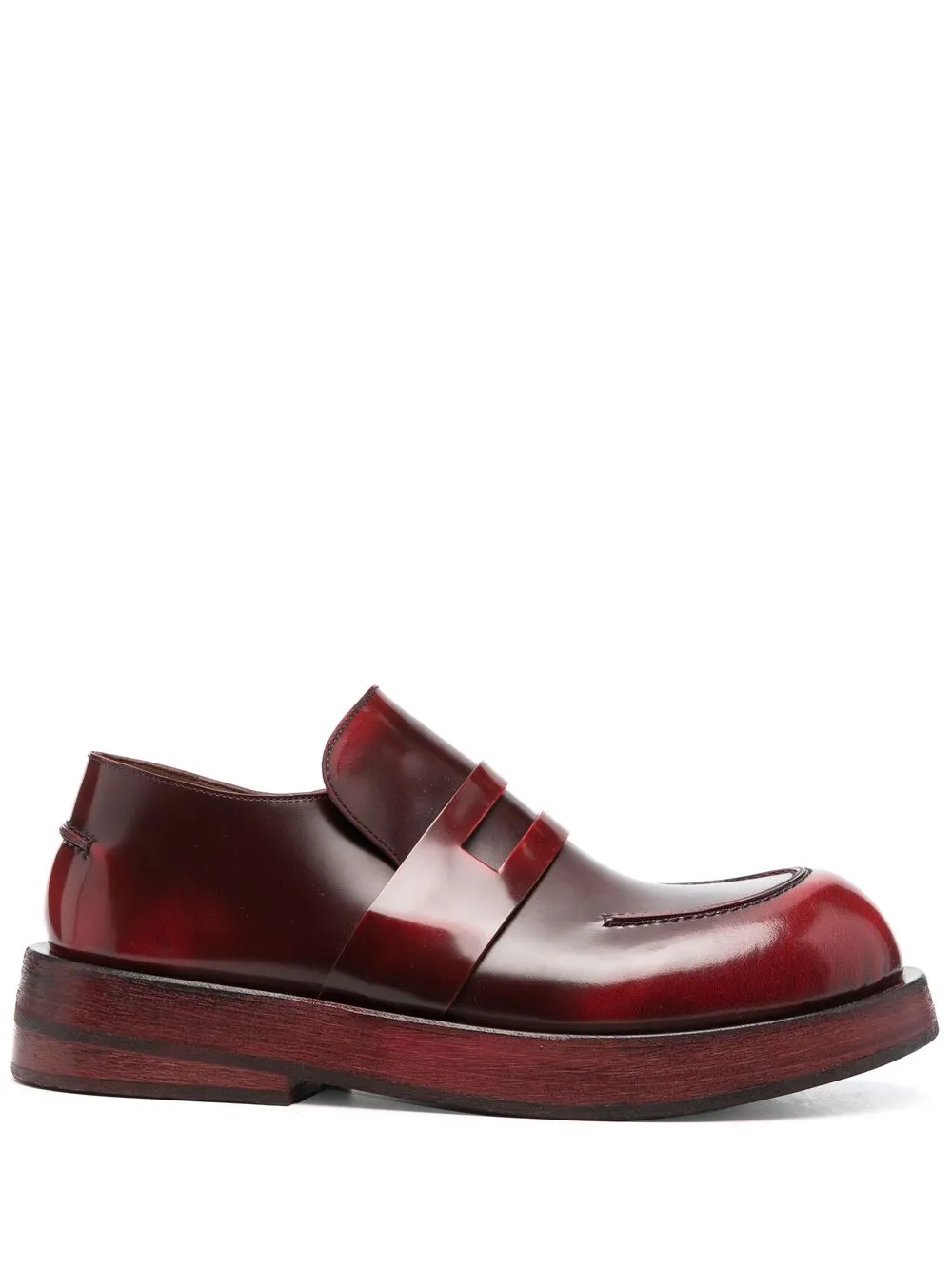 

Marsèll polished-finish leather loafers - Red