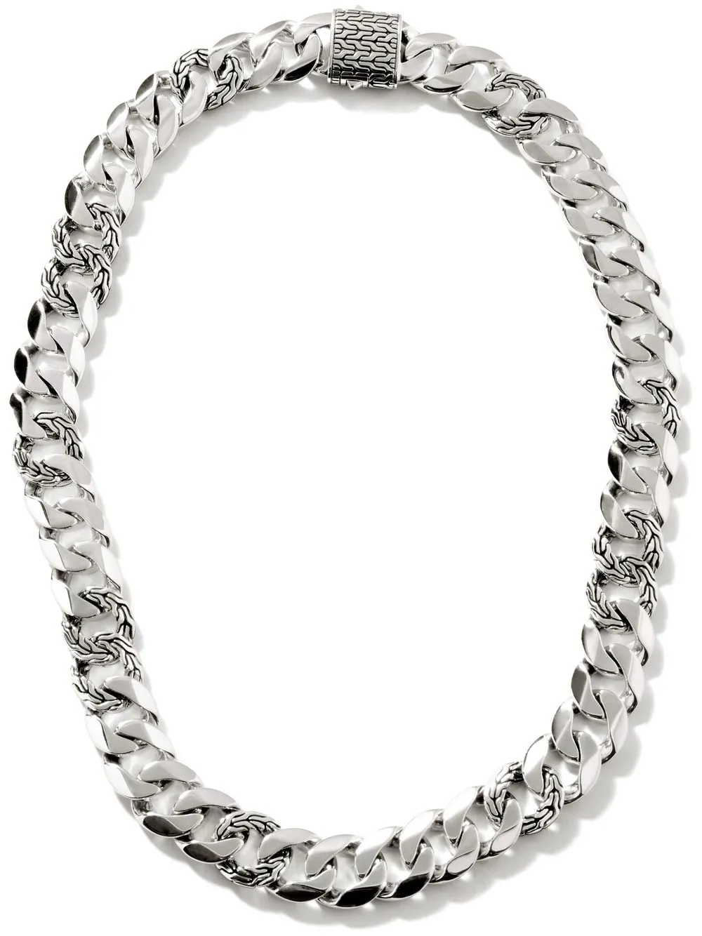 

John Hardy collar de cadena Curb de 14mm - Plateado