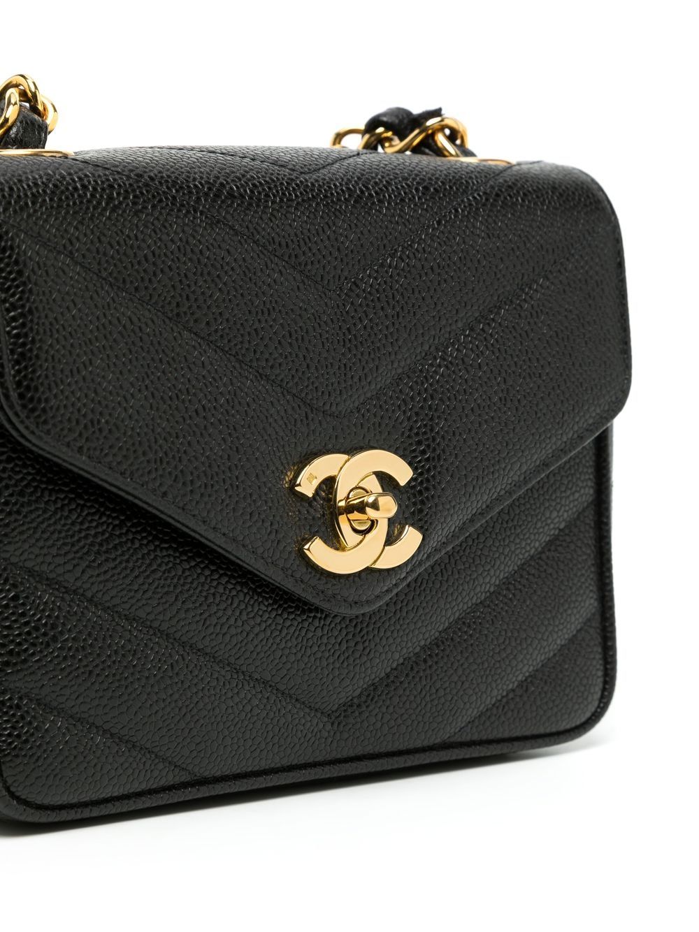 CHANEL 1995 mini V-Stitch square shoulder bag Women