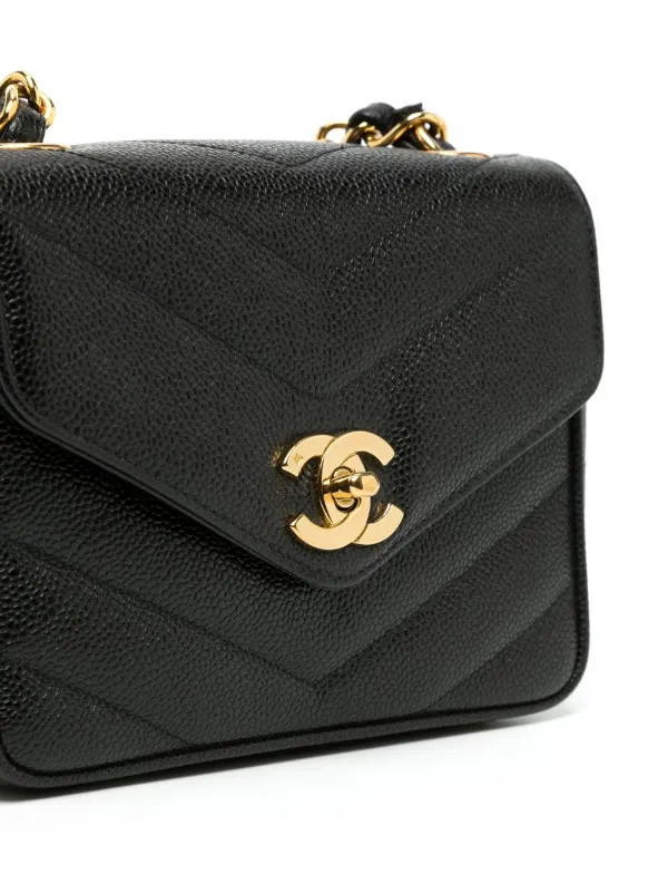 CHANEL Pre-Owned 1995 V-Stitch Mini Shoulder Bag - Farfetch