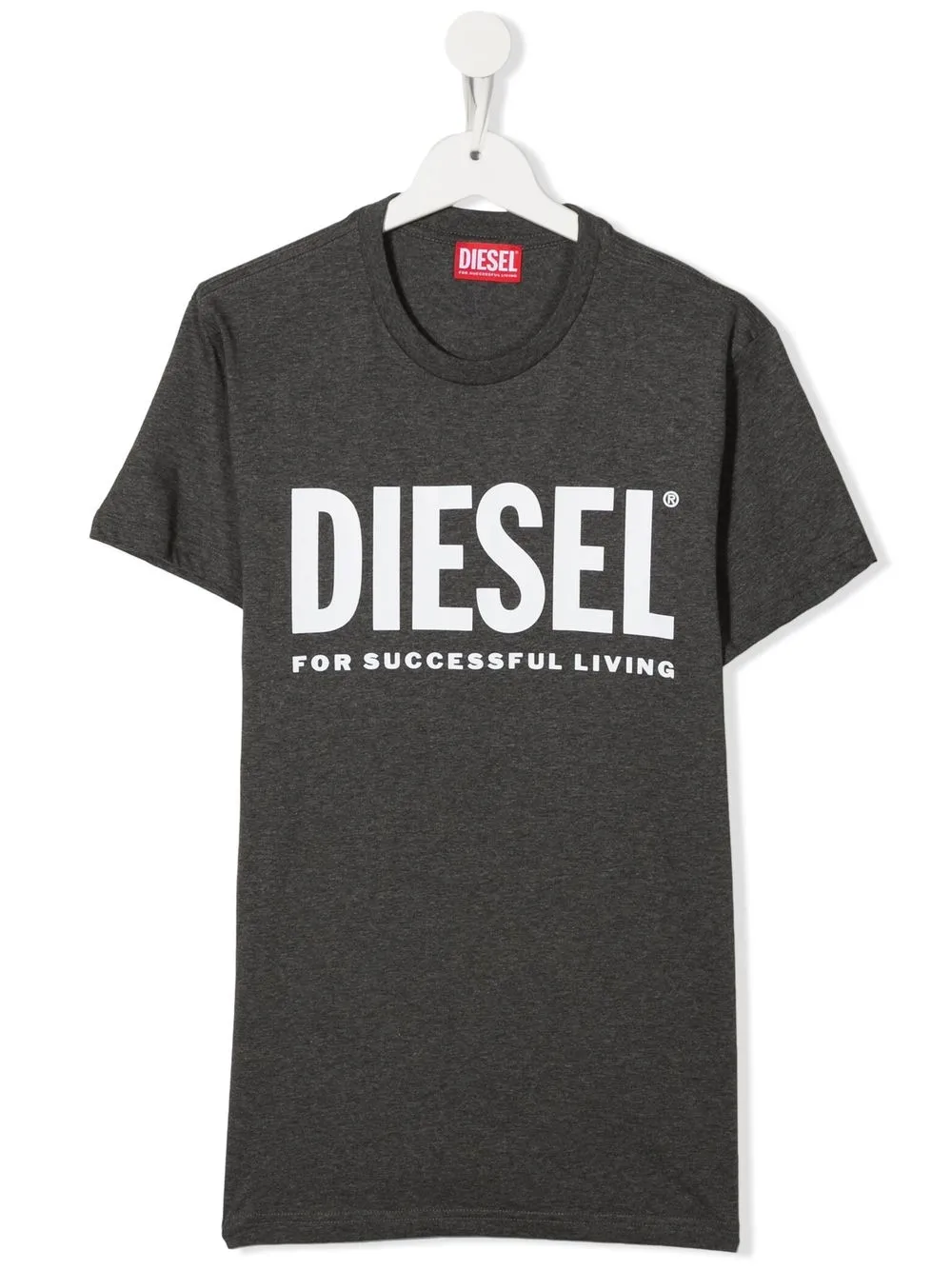 

Diesel Kids playera con logo estampado - Gris