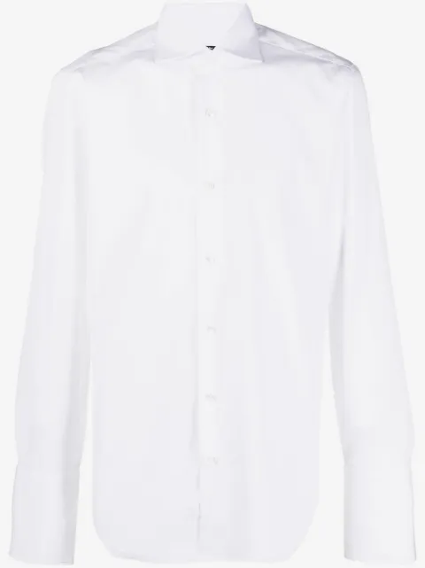 Barba cotton long-sleeved shirt