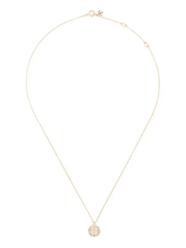 クラシック logo-charm Burch Tory Necklace FARFETCH | Gold | ネックレス