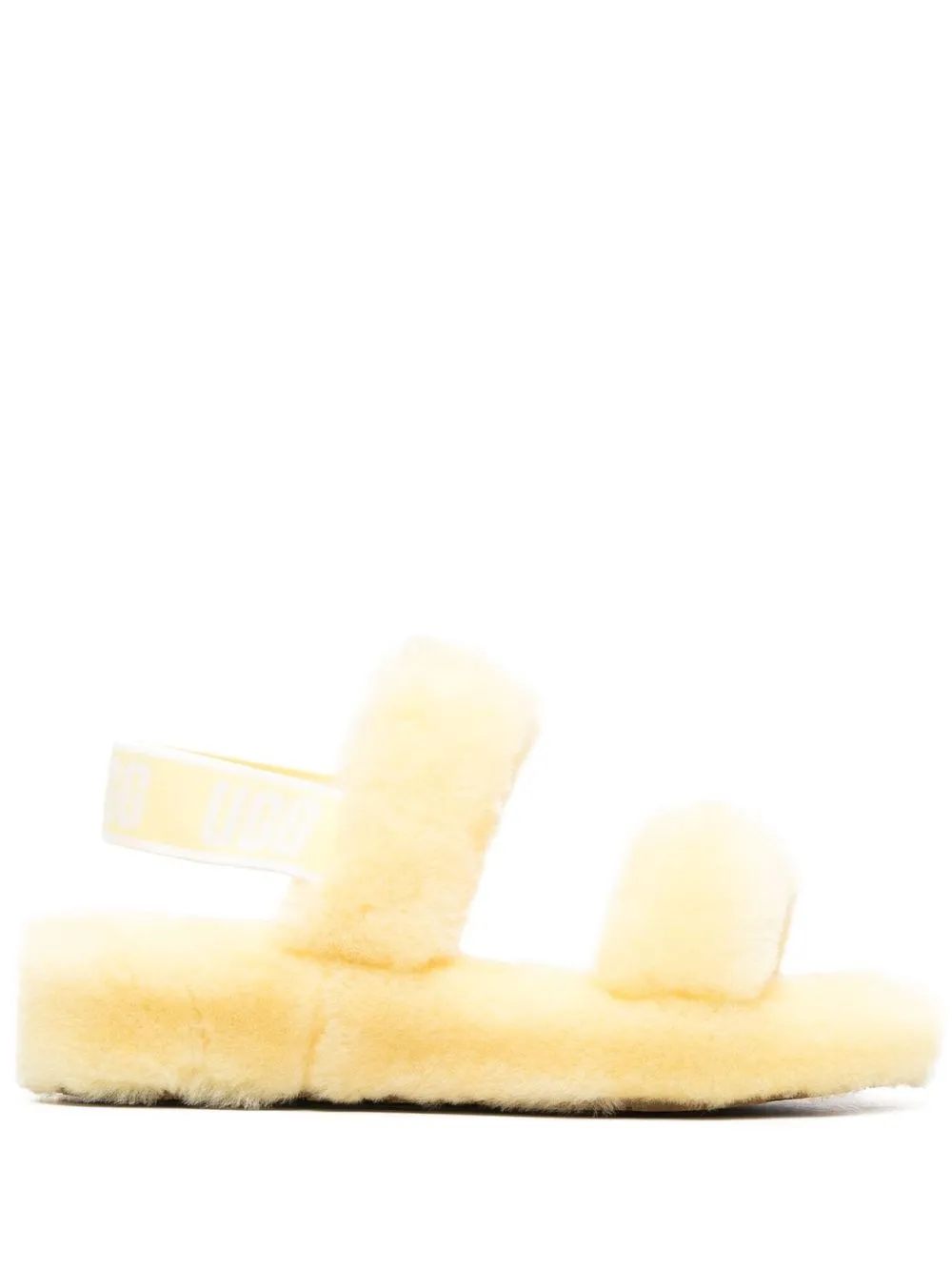 

UGG sandalias con tira trasera - Amarillo