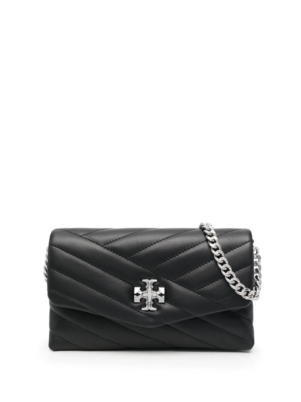 

Tory Burch bolsa crossbody con placa del logo - Negro