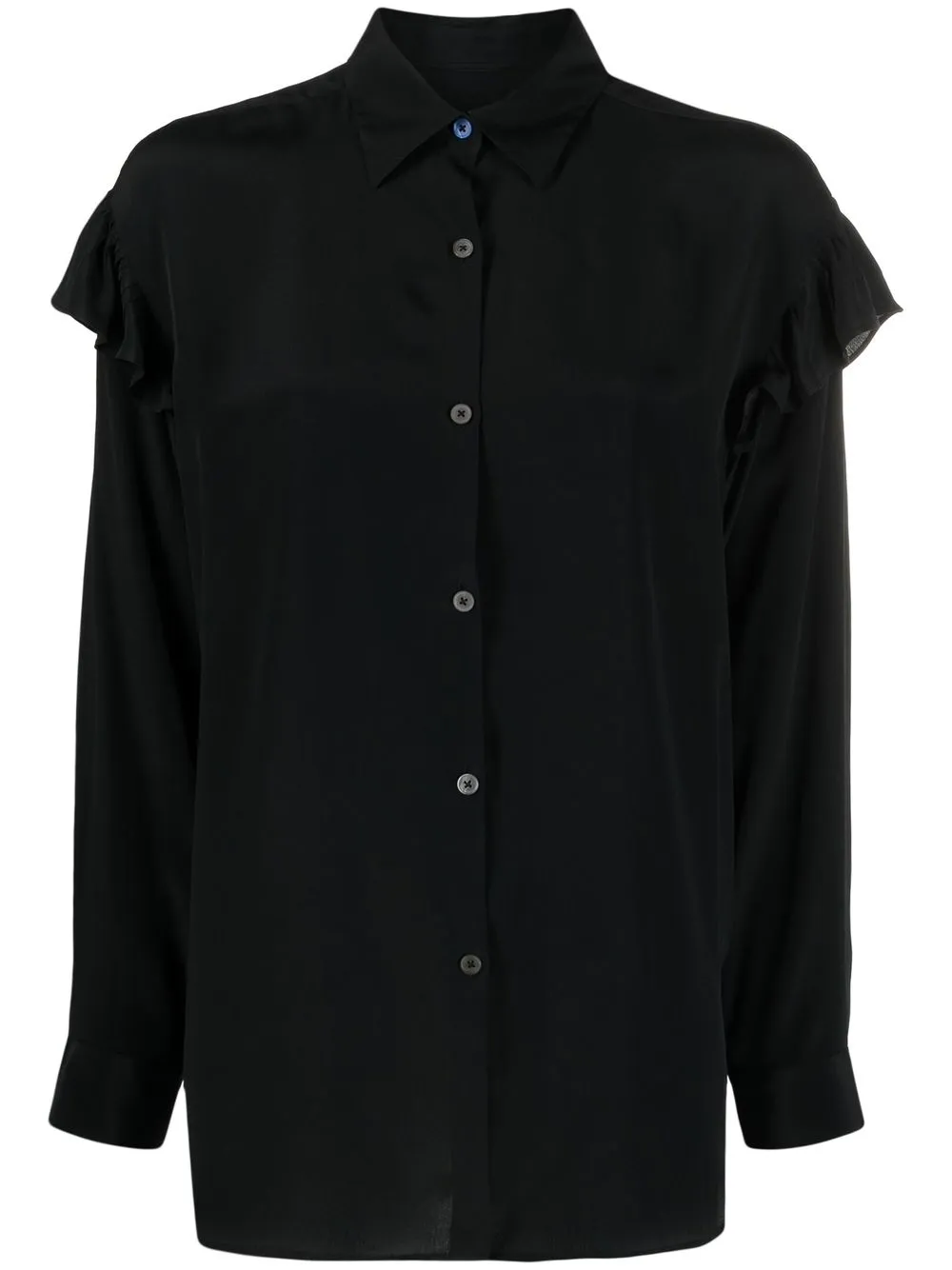 

PS Paul Smith camisa con ribete de volantes - Negro