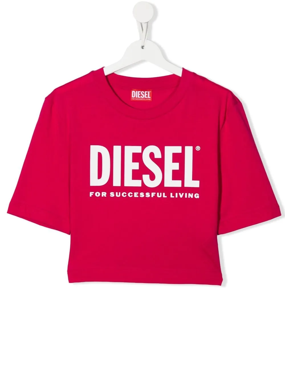 

Diesel Kids playera con logo estampado - Rosado