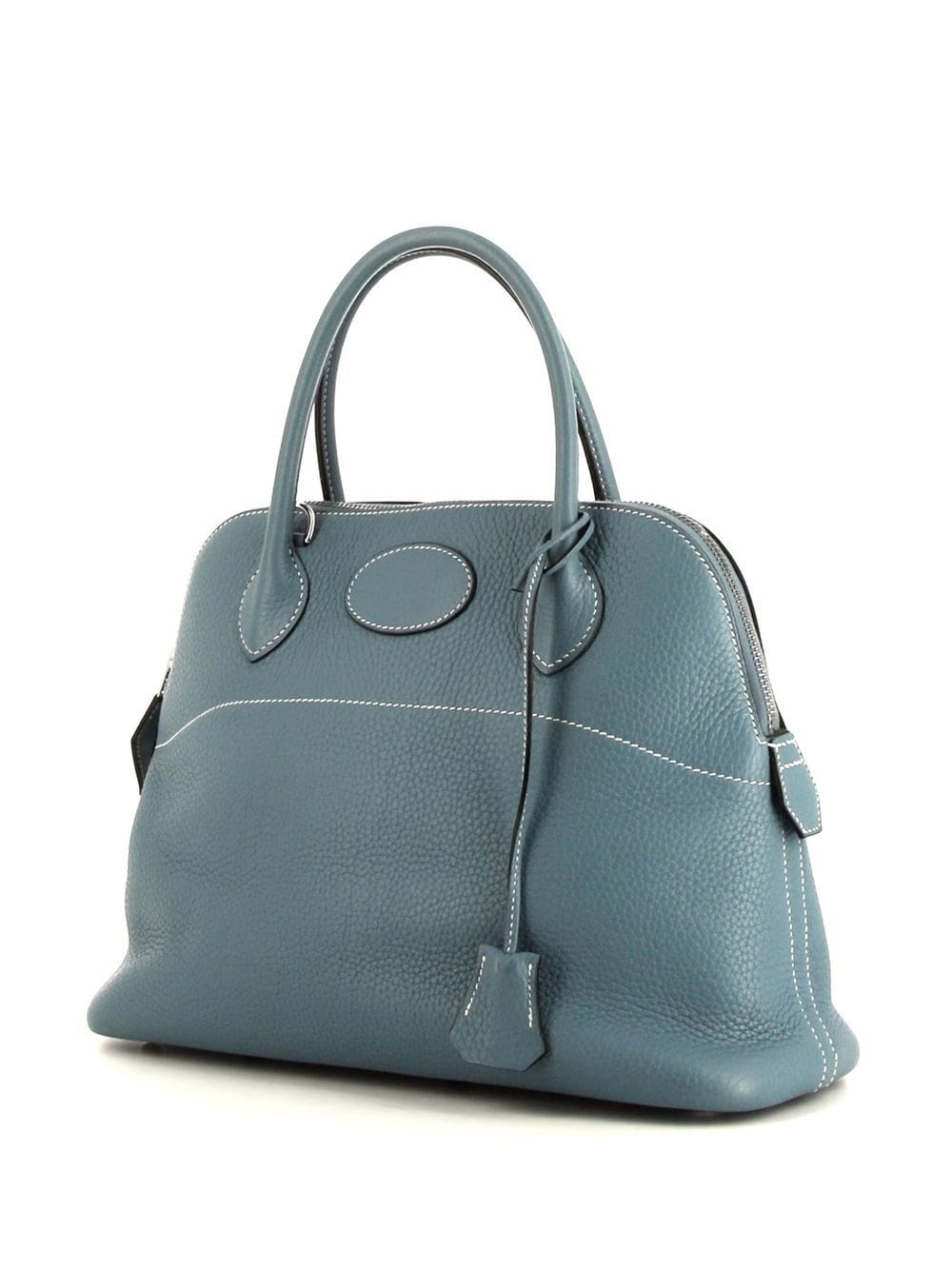 Pre-owned Hermes  Bolide 31 Tote Bag In Blue