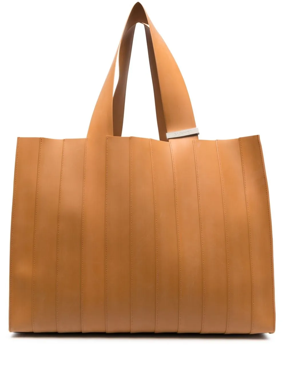 

Sunnei Parallelepipedo panelled tote bag - Brown