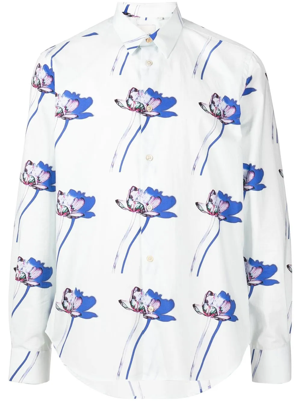 

Paul Smith floral-print cotton shirt - Blue