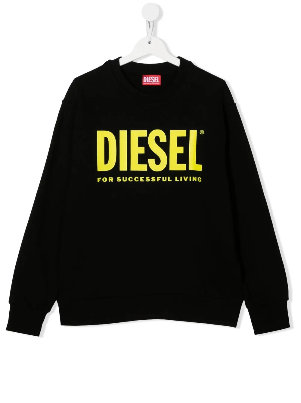 

Diesel Kids sudadera con logo estampado - Negro