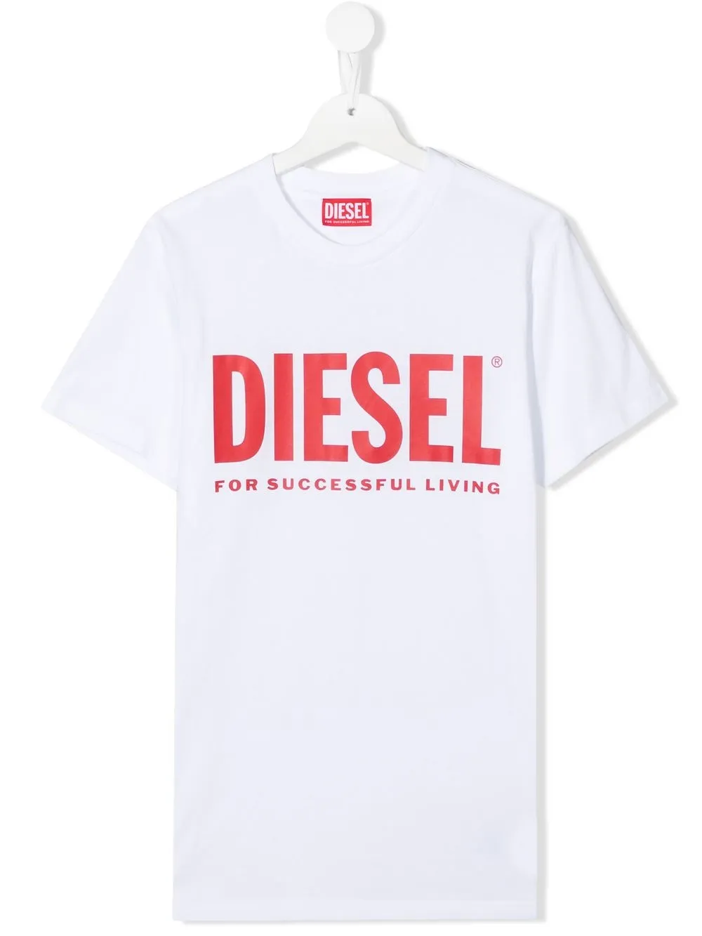 

Diesel Kids playera con logo estampado - Blanco