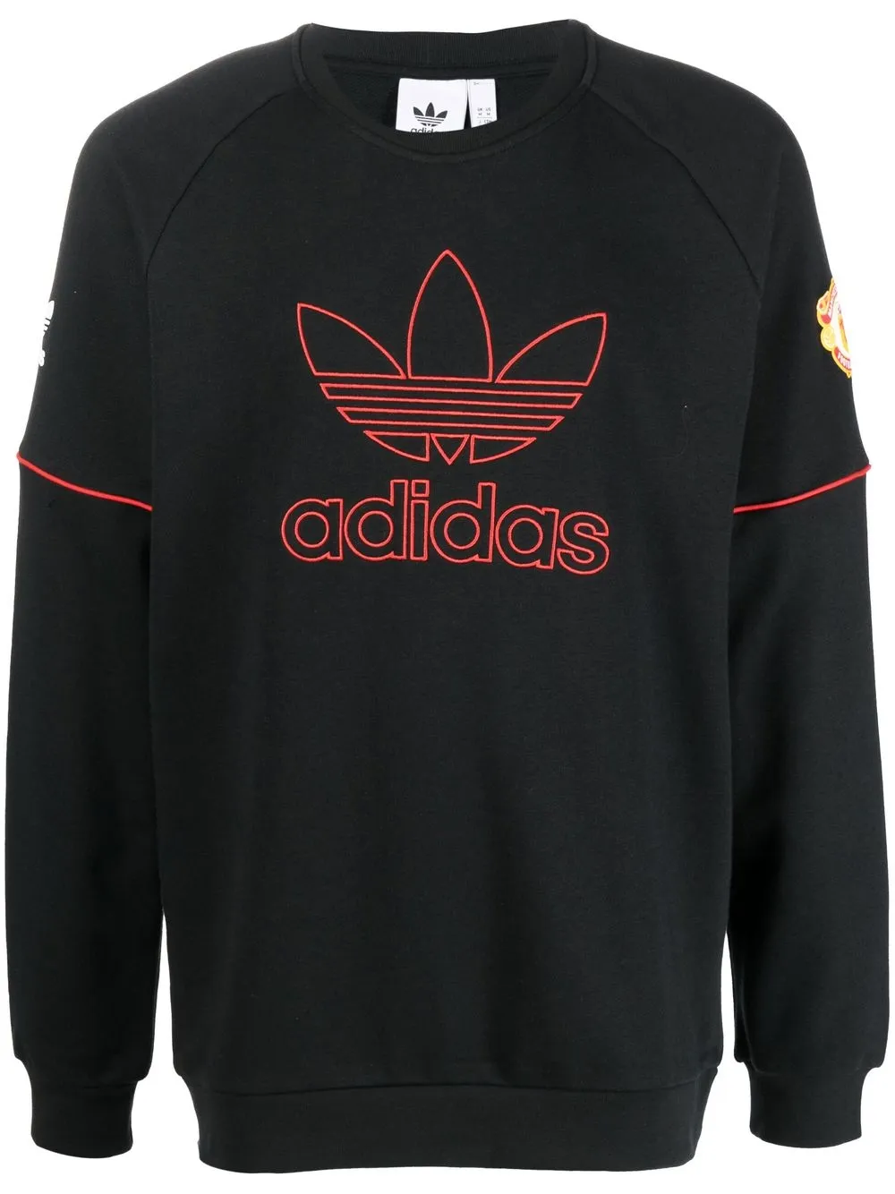 

adidas sudadera con logo bordado - Negro